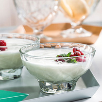 Diamond Ice Cream Bowl Sweet Bowl Italy Imported Bormioli Rocco Unleaded Glass Spot