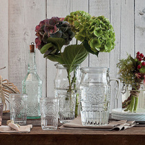 Romantic European-style flower juice jug Ice bucket liner cool kettle imported Bormioli Rocco spot