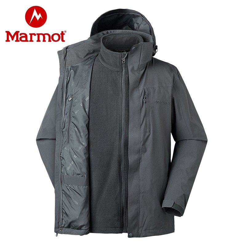 Marmot 土拨鼠 castleton component 户外防水保暖 男式三合一冲锋衣 V40920 天猫优惠券折后￥999包邮（￥1159-160）2色可选