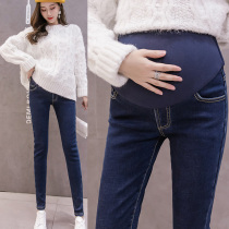 Pregnant woman jeans autumn and winter outside wearing fashion style net red pregnant tovenom pants gush pregnant womens pants children spring and autumn