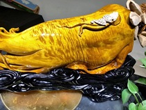 Taihang Cliff Bergen Sculpture Pendulum-Living Room Guanyin Guanyin Shou Starwood Carved Solid Wood Tree Root Boutique Sculptures and Nangaku