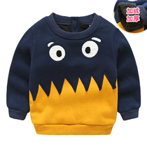 Baby cartoon sweater 2021 winter clothes new boy childrens clothing children thick round neck pullover wt-9212