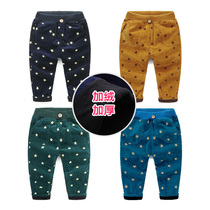 2022 Winter star boy cotton pants baby boy pretending to be a child with velvet and thickened trousers leisure pants kz-5723