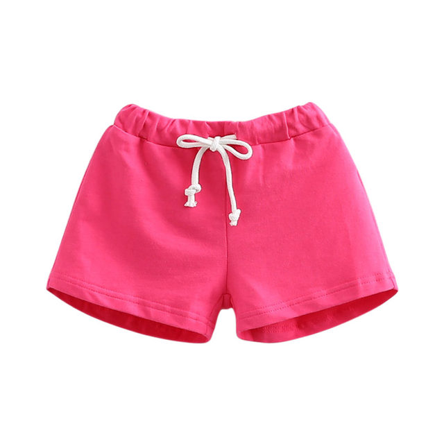 Girls shorts summer outer wear thin 2024 new boys and children's clothes kids summer pants hot trendy kz-3722