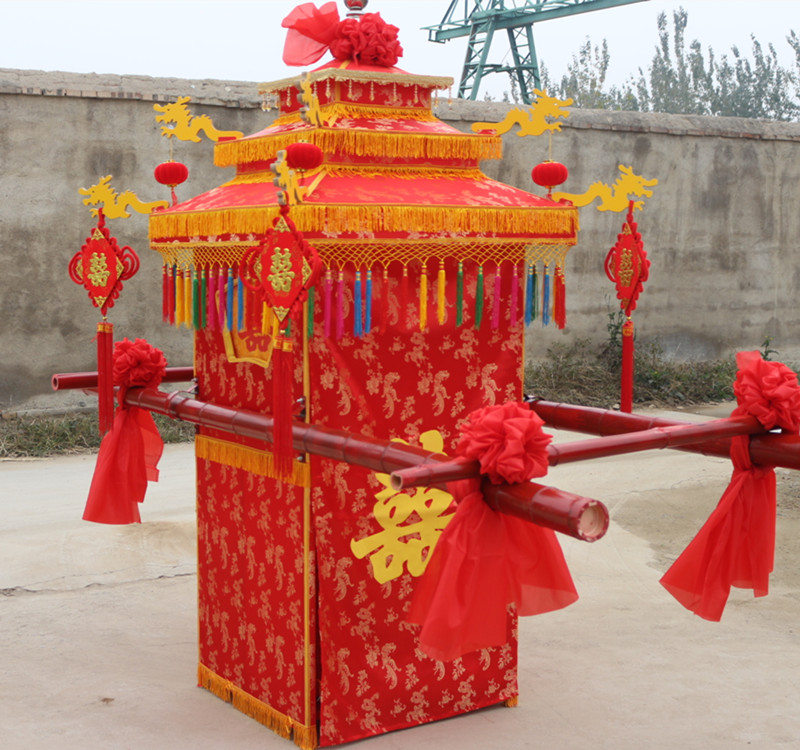 花轿婚庆喜轿结婚轿子中式八抬豪华大轿龙椅步撵迎亲道具支持定