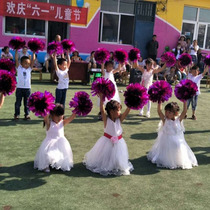 Cheerleaders Flower Ball Square Dance Hand Flower Cheerleader Flower Ball School Games Performance Props Dance Hand-cranked Flowers