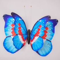 Simulation Butterfly Dance props Blue Butterfly School kindergarten performance dancing wrist butterfly ring stick