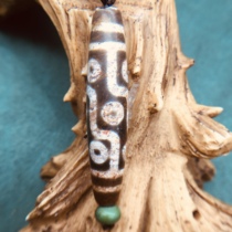 Tibet's Natural Cinnabar Old Tianzhu Real One Three Six Nine Eyes Shale Agate Beads to Pure Tantric