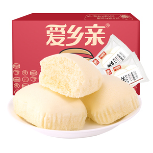 爱乡亲蒸蛋糕500g小面包整箱买一箱送一箱零食小吃营养早餐小蛋糕