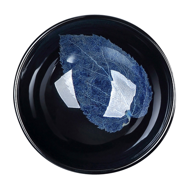 Jizhou up konoha temmoku shuang lianggong masters cup konoha light ceramic building sample tea cup lamp cup sharply glaze single CPU