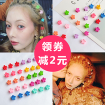 Hyuna hairpin candy color Korean ins wind net celebrity actress star hairpin Frosted headdress color jelly bean flower grab clip