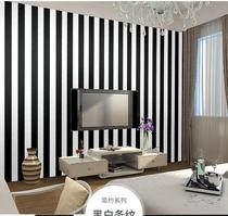Black and white striped self-adhesive wallpaper modern wallpaper bedroom living room background wall sticker Student dormitory bedroom furniture sticker