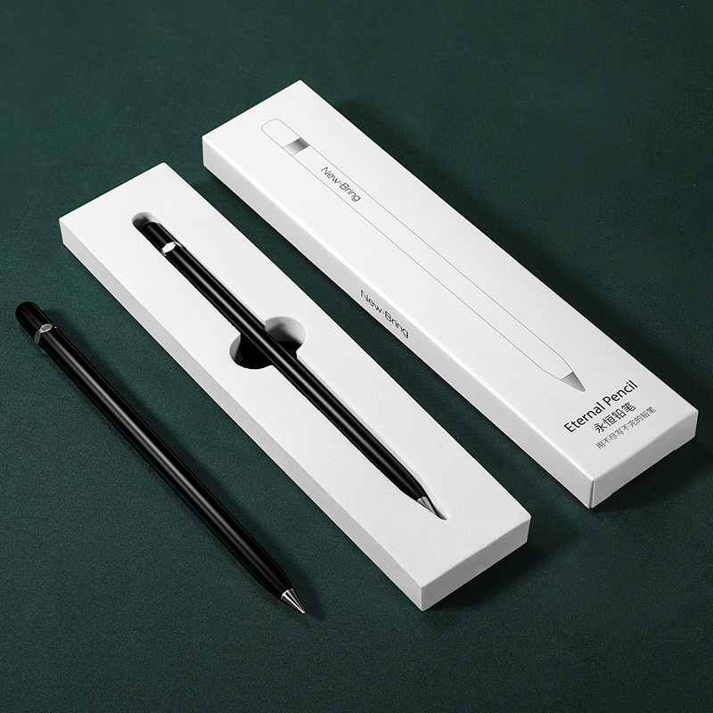 eternal pen, germany, an endless pencil, no ink, a pen that can’t be used in a lifetime, student old undead metal pen