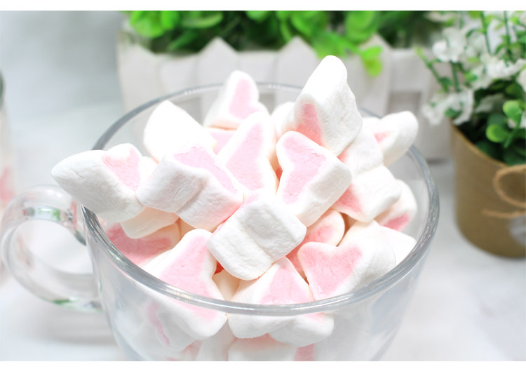 金稻谷罐装心形棉花糖100g创意爱心休闲零食年货糖果软糖蛋糕装饰_7折