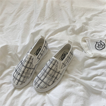 Jiang Zhishu small white shoes womens spring and autumn all-match slip-on slip-on slip-on shoes Korean version street style casual shoes trendy