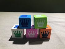 Chess eraser dice a piece of hair 10 pieces can be monochromatic and can be five