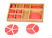Montessori Montessori combination round toy Kindergarten early education teaching aids circle decomposition and combination