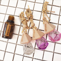 Dotry car pendant Aromatherapy empty bottle Diamond bottle car jewelry
