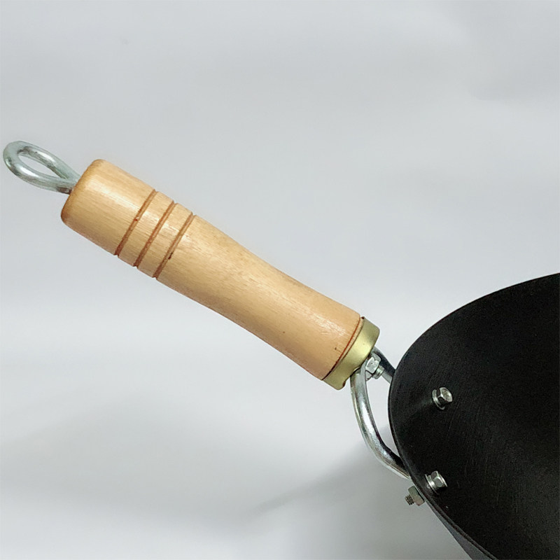 老式铁锅实木手柄锅配件锅柄炒锅把手锅柄炒菜锅把手锅真不绣铁锅