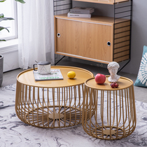 Nordic iron art small tea table living-room minimalist modern sofa edge a few corners a few pieces of wind creative personality metal