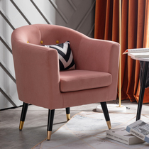 Single Nordic sofa Modern minimalist Sloth Bedroom small family Type light extravagant red fabric Balcony Sofa chair