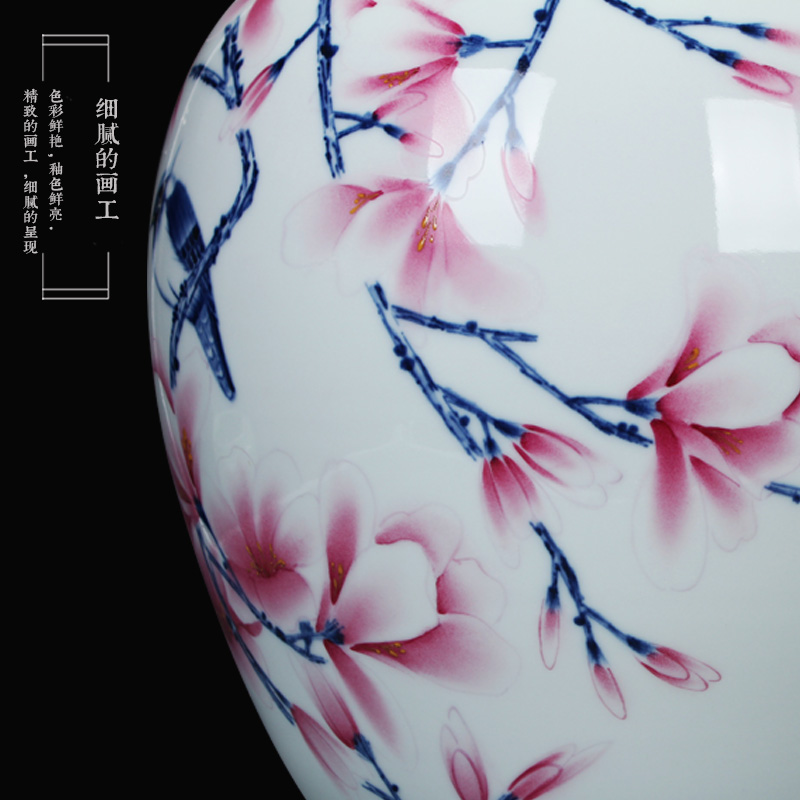 Beaming big vase hand - made porcelain of jingdezhen ceramics youligong modern home furnishing articles