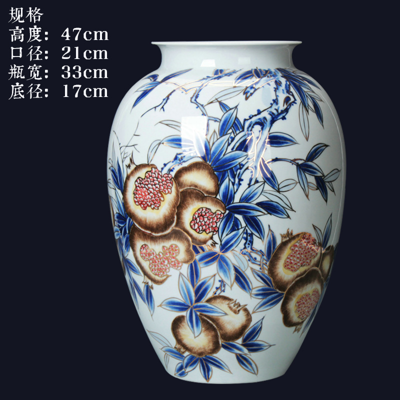 Jingdezhen ceramics vase hand - made primer expressions using of blue and white porcelain vase flower display furnishing articles written by famous experts