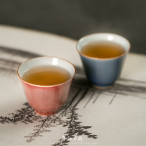Chunshan Jade pure handmade small tea cup Jingdezhen ceramic kung fu tea set personal Single Cup Master Cup