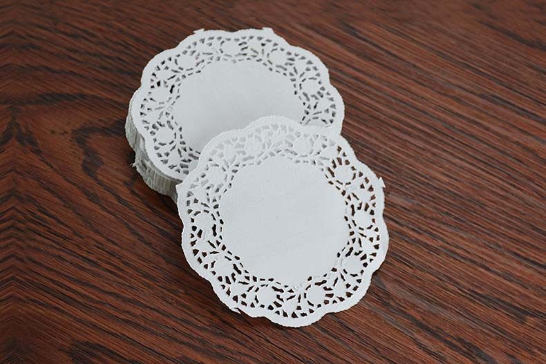 奶茶咖啡酒吧烘焙吸油纸垫甜品垫甜点蛋糕花形纸吸油纸圆形花底纸.