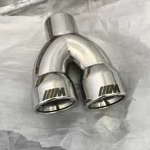 Suitable for 05-12 BMW 318i320i325 old 3 series E90 modified exhaust pipe double tail throat one out two