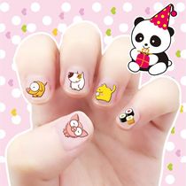 Manzhuang childrens stickers Nail stickers Girl Baby cartoon nail stickers Small decals 3D small animal nail stickers