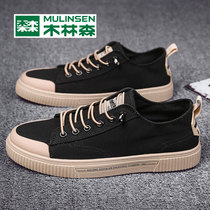 Wood Linson Shoes Mens Summer 100 Hitch Canvas Mens Shoes Soft Bottom Breathable Boomer Shoes 2022 New Men Casual Board Shoes