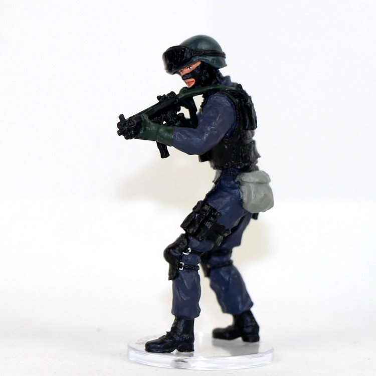 香港警察合金模型飞虎队 警察部队兵人收藏玩具摆设 7cm