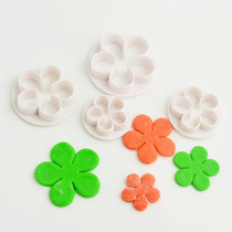 Handless plum blossom 4-piece set die turning sugar biscuit mold cake die cake die steamed bread bread decoration