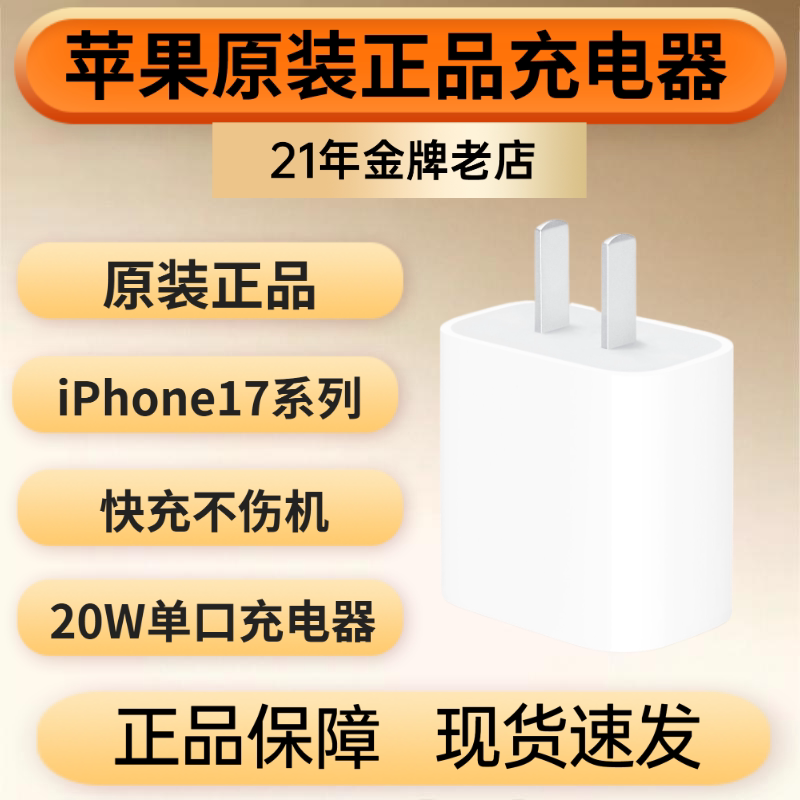 20W USB-C оригинальное быстрое зарядное устройство поддерживает все серии iPhone17/16/15