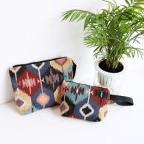 Storage bag Canvas carry-on bag female large-capacity simple soft fabric retro cosmetic bag small portable Korean style