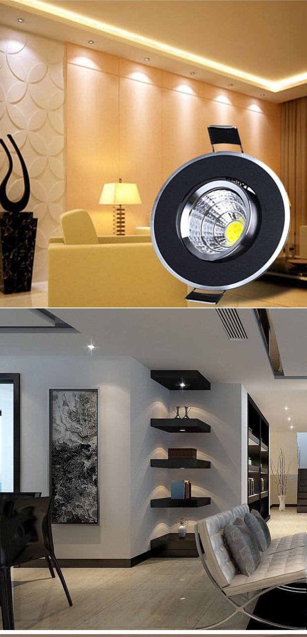 超薄led小射灯嵌入式 可调角度cob小筒灯3w开孔5公分5.5cm55mm6cm