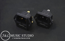 Japan FURUTECH Guhe FI-03 (R) (G) rhodium-plated gold-plated power tail seat with safety seat