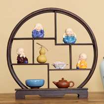 Zen little monk Little Monk character decoration Chinese tea room living room entrance wine cabinet decoration handicraft decoration