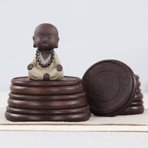 Mahogany ornament base Solid wood odd stone teapot vase flower pot fish tank Buddha statue base Chicken wing wood whole material base