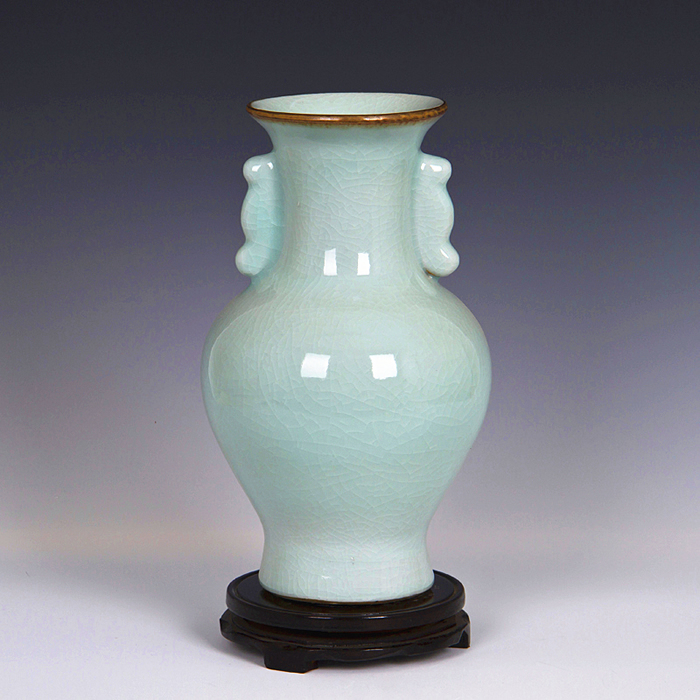 Jingdezhen ceramics flower vase of new Chinese style restoring ancient ways is sitting room home rich ancient frame adornment handicraft furnishing articles