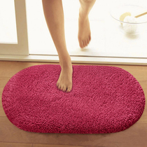Thickened Oval Carpet Lamb Fleece Living Room Bedroom Bedside Entry Mat Door Mat Foot Mat Absorbent Anti-slip Customization