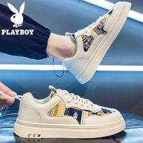 Flowers Playboy Men Shoes 2022 New Tide Summer Trend Casual 100 Hitch Breathable Movement Genuine Leather Small Whiteboard Shoes