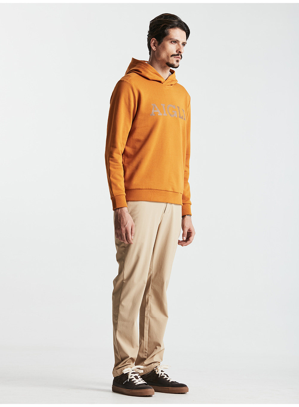 法国aigle艾高 男女情侣同款连帽卫衣 yosemite