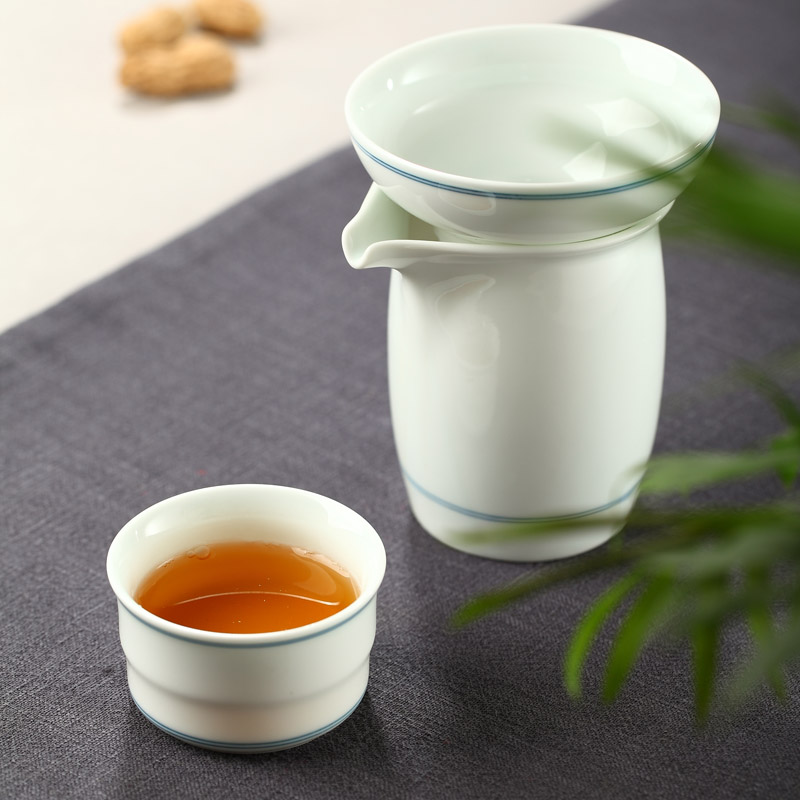 Ultimately responds to the xuan wen blue and white porcelain tea filter hand - made tea filters filter good kung fu tea set creative accessories