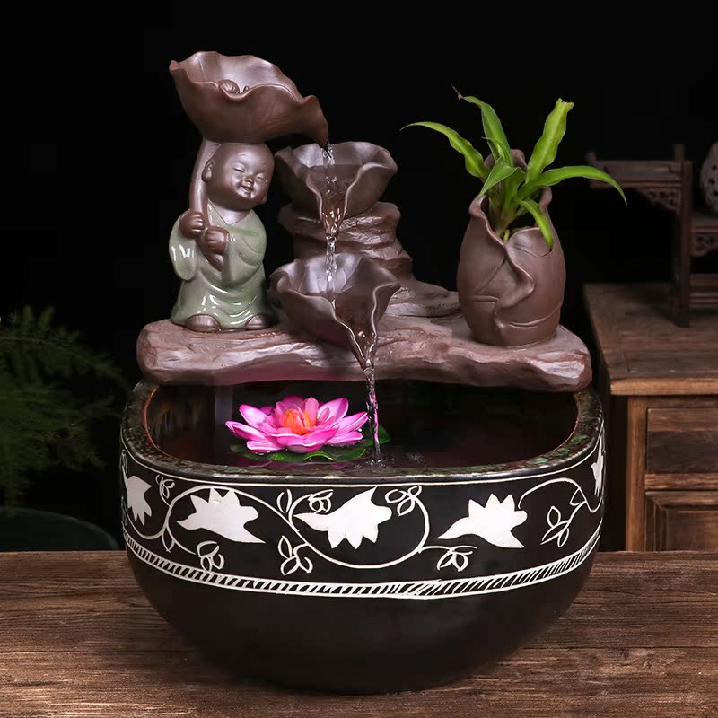 Jingdezhen ceramic aquarium household goldfish bowl sitting room balcony office furnishing articles courtyard water vats fish bowl