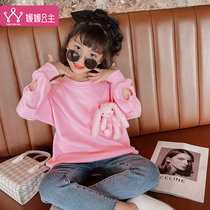 Girls  sweaters 2021 spring new spring girls foreign style childrens childrens childrens spring and autumn long net red top tide