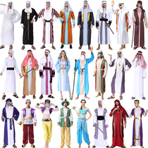 cosplay Halloween Adult Clothing Middle Eastern Arabian Male Robe Elder Prince Clothes Clothes