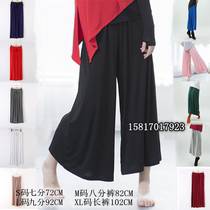 Modern Body Square Dance Suit Monell Joker Wide Leg Large Size Pants Practice Dress Men's and Women's Art Test Yoga Pants