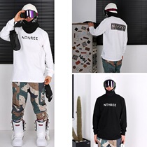 1920NNN Korea ski suit sweater GAFH PP official website windproof men and women beige base shirt round neck